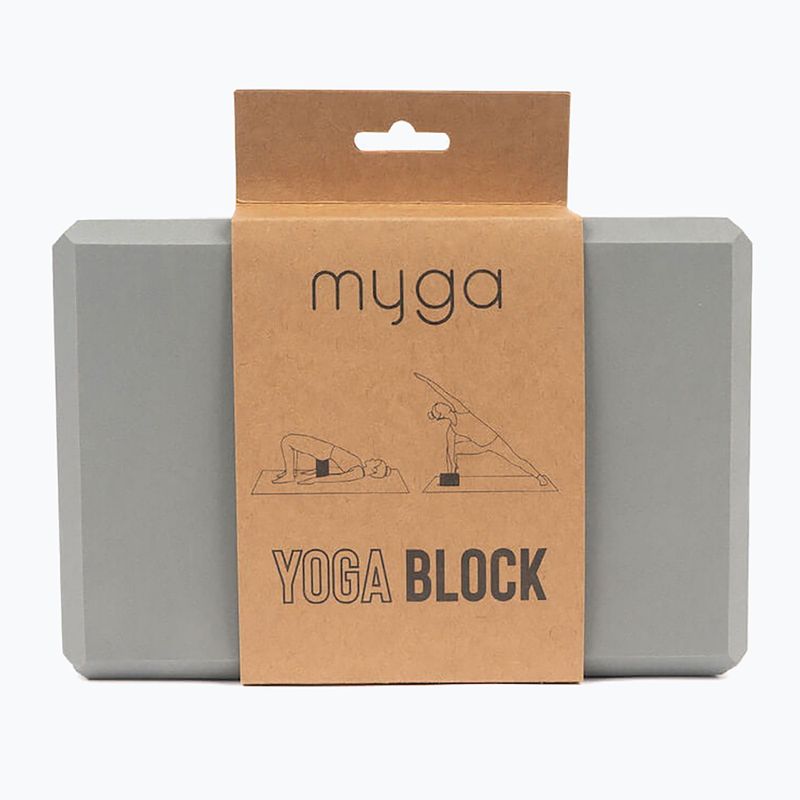 Куб за йога  Myga Foam Block do jogi grey 2