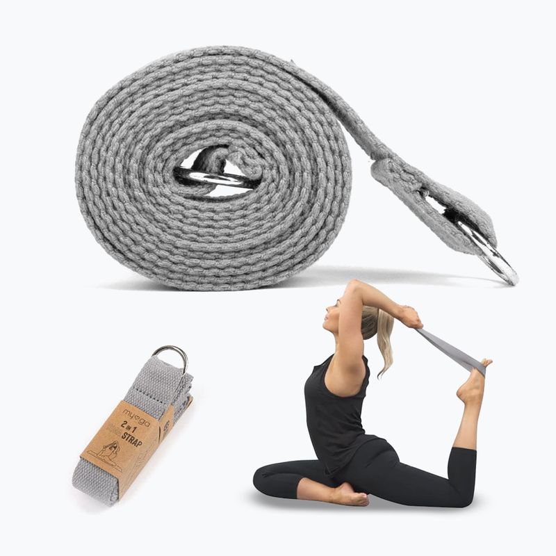 Колан за йога Myga 2 in 1 grey 5