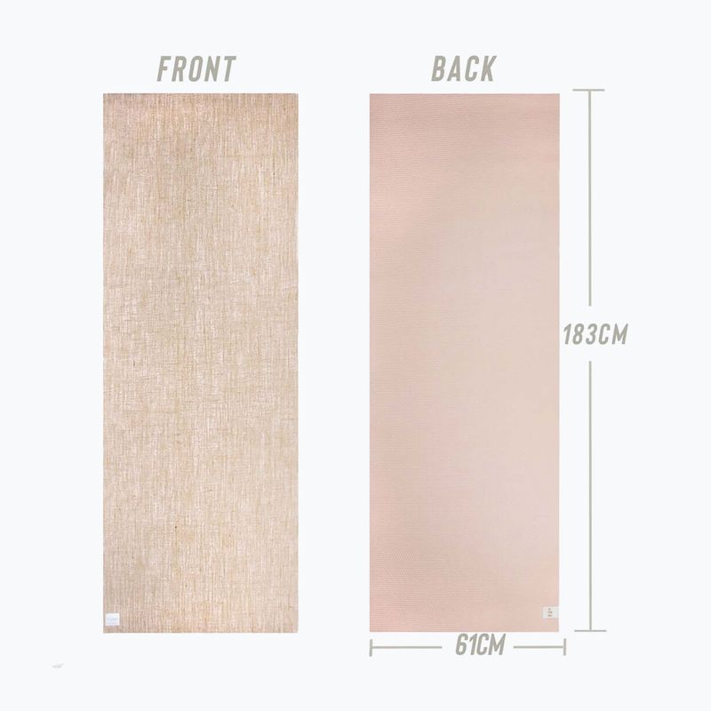 Постелка за йога Myga Jute 5 mm beige 4