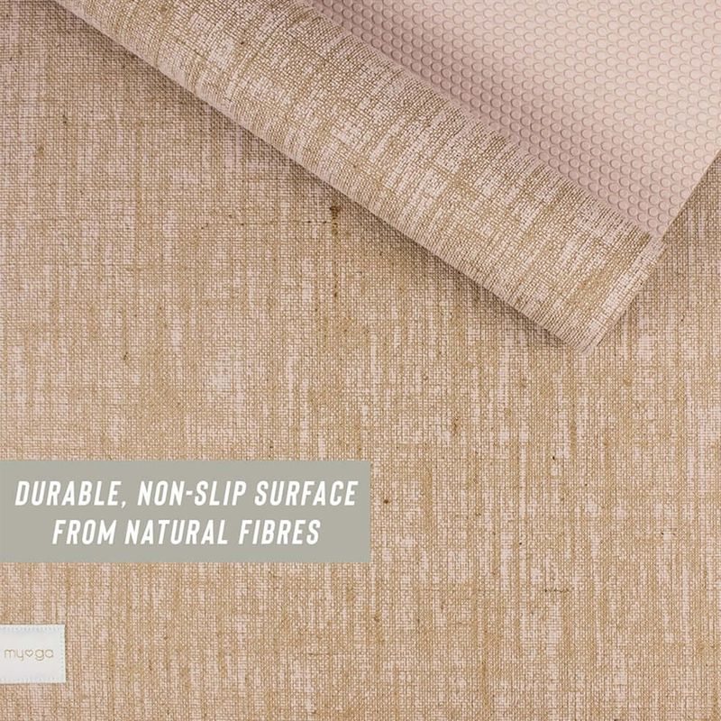 Постелка за йога Myga Jute 5 mm beige 6