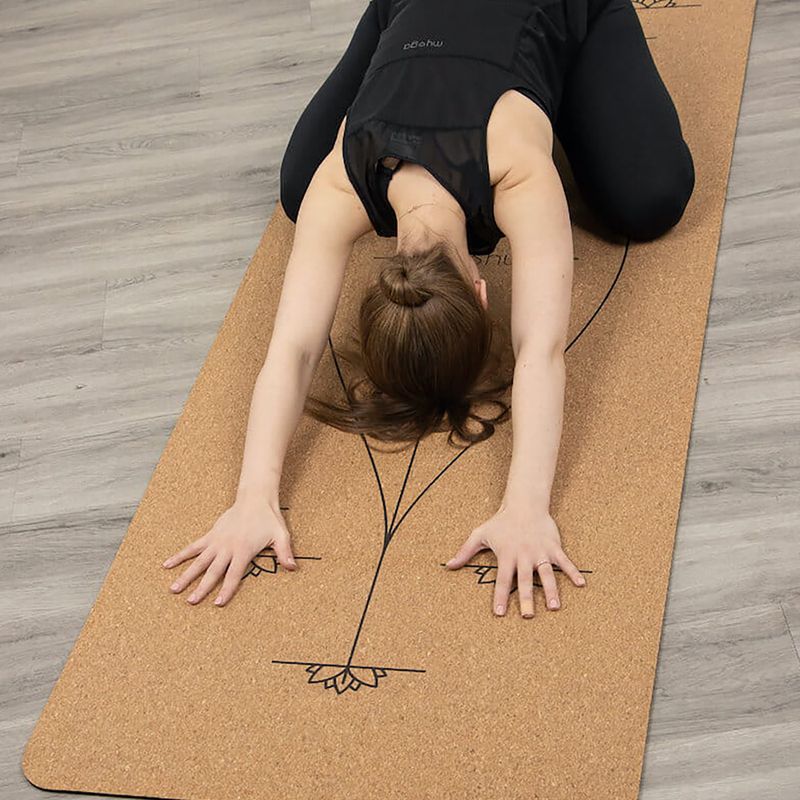 Постелка за йога Myga Alignment XL 6 mm brown 11