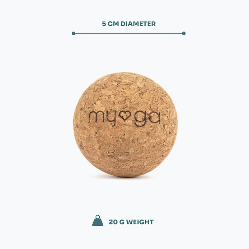 Масажна топка Myga 5 cm brown 7