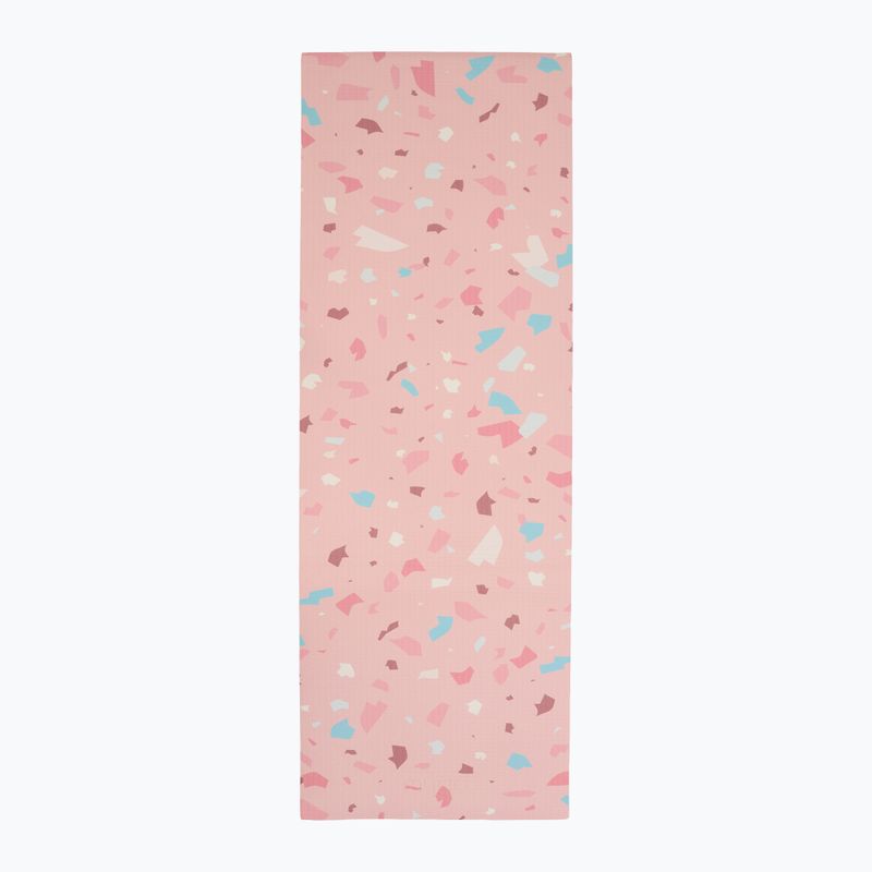 Комплект за йога Myga Terrazzo Yoga Set mat + block + strap purple 2