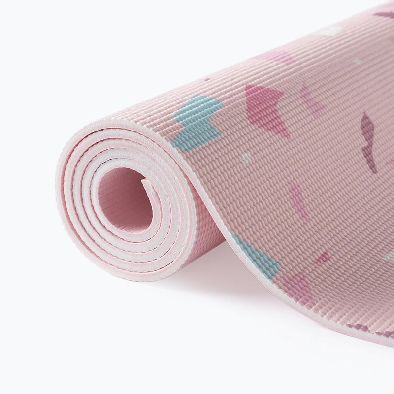 Комплект за йога Myga Terrazzo Yoga Set mat + block + strap purple 14