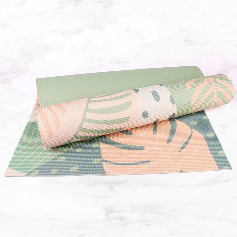 Комплект за йога Myga Palm Yoga Set mat + block + green strap 6