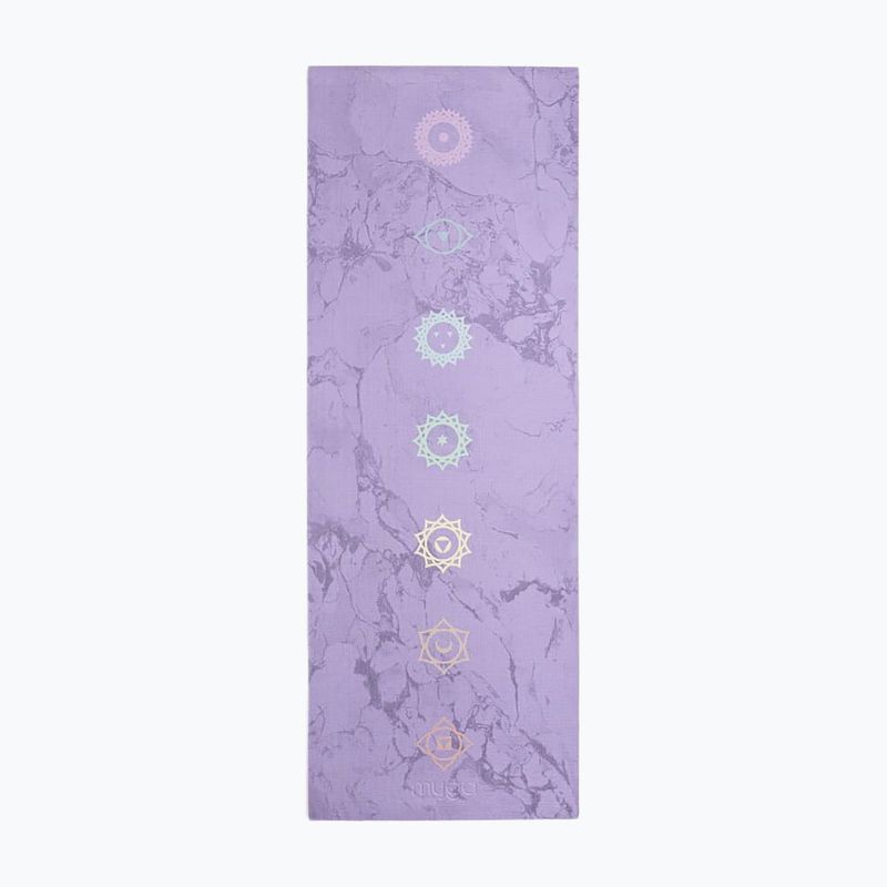 Комплект за йога Myga Chakra Yoga Set mat + block + purple strap 4