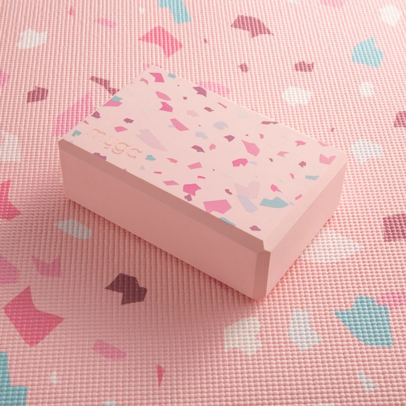 Куб за йога  Myga Terazzo do jogi pink 2