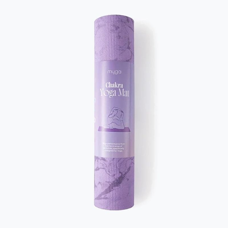 Постелка за йога Myga Chakra 6 mm purple 8