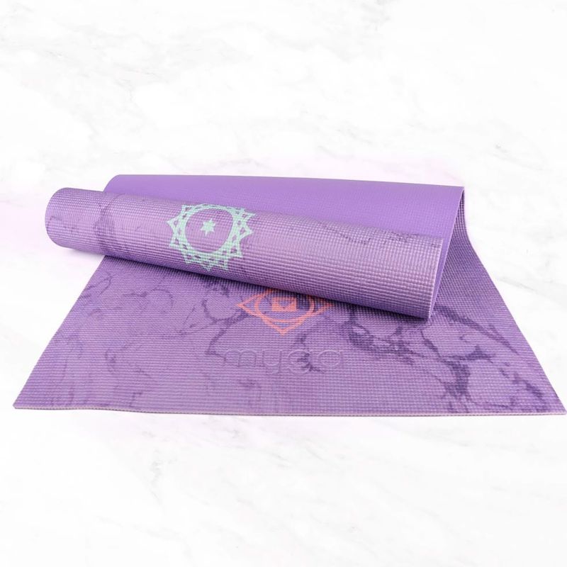 Постелка за йога Myga Chakra 6 mm purple 11