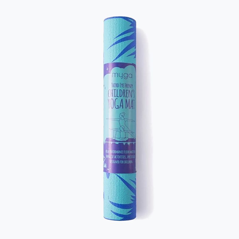 Детска йога постелка Myga Frenzy 3 mm blue 7