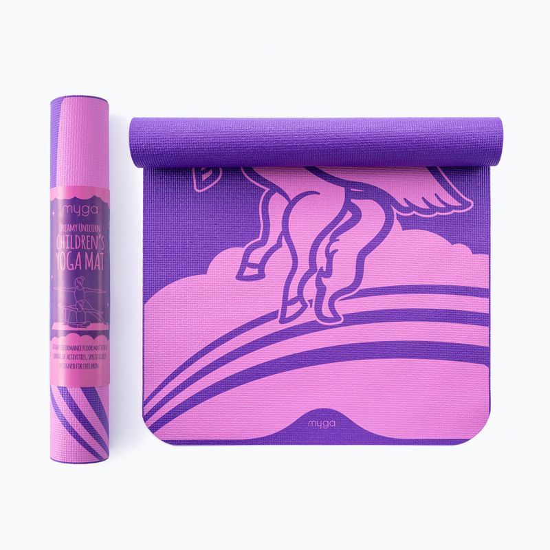 Постелка за йога Myga Unicorn 3 mm purple 2