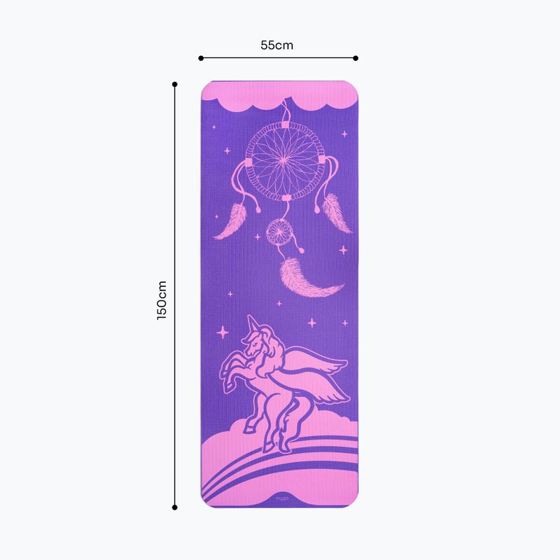 Постелка за йога Myga Unicorn 3 mm purple 7