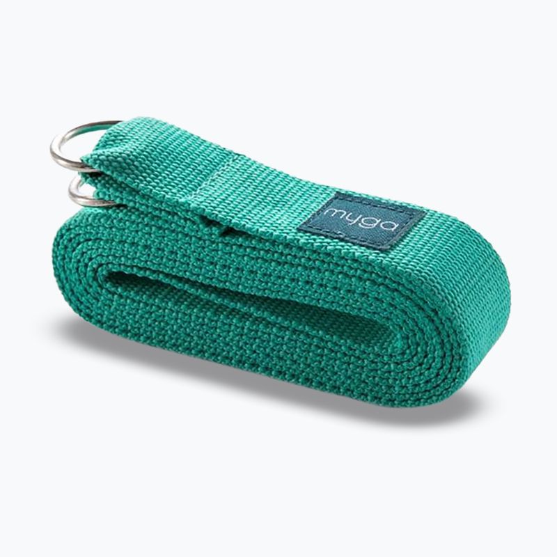 Комплект за йога Myga Spirit Yoga Set mat + block + turquoise strap 20
