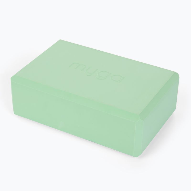 Комплект за йога Myga Sage Palm Yoga Set mat + block + green strap 5