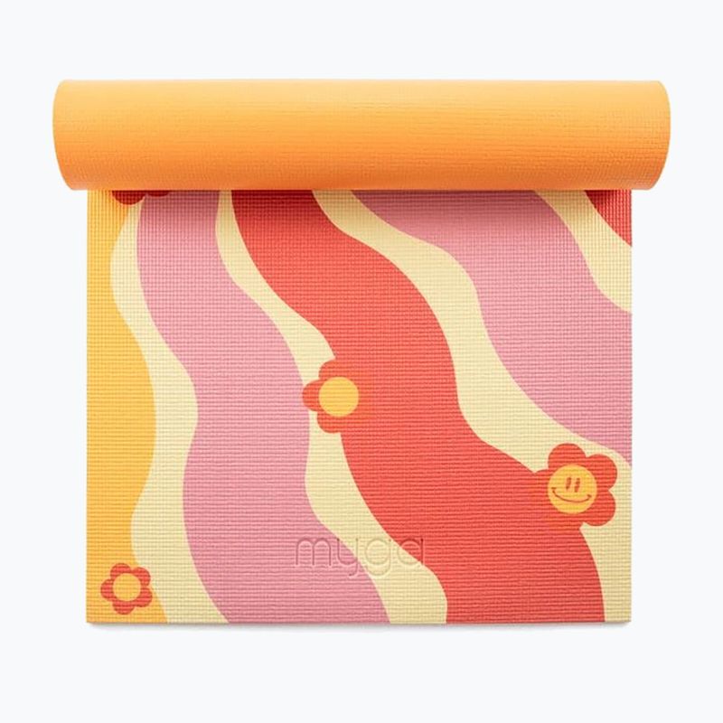 Постелка за йога Myga Groovy yellow 2