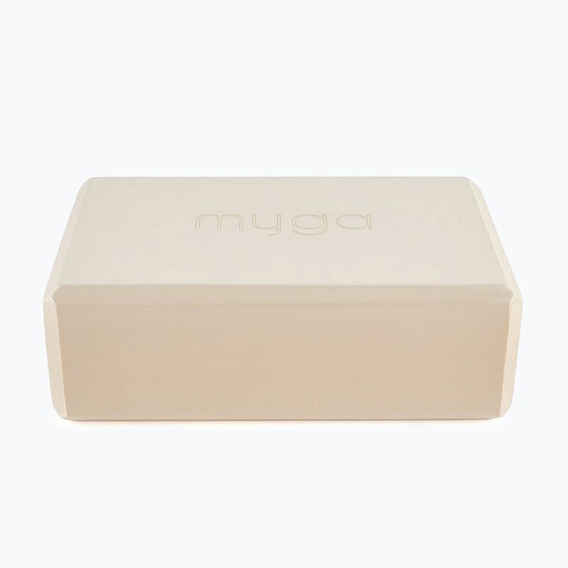 Йога блок Myga Foam Block бежов 2