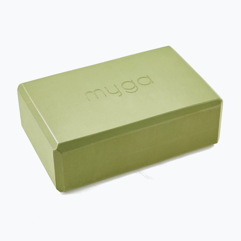 Куб за йога Myga Foam Block green 2