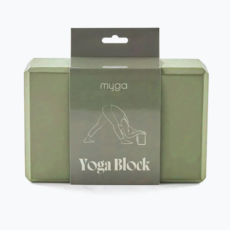 Куб за йога Myga Foam Block green 3