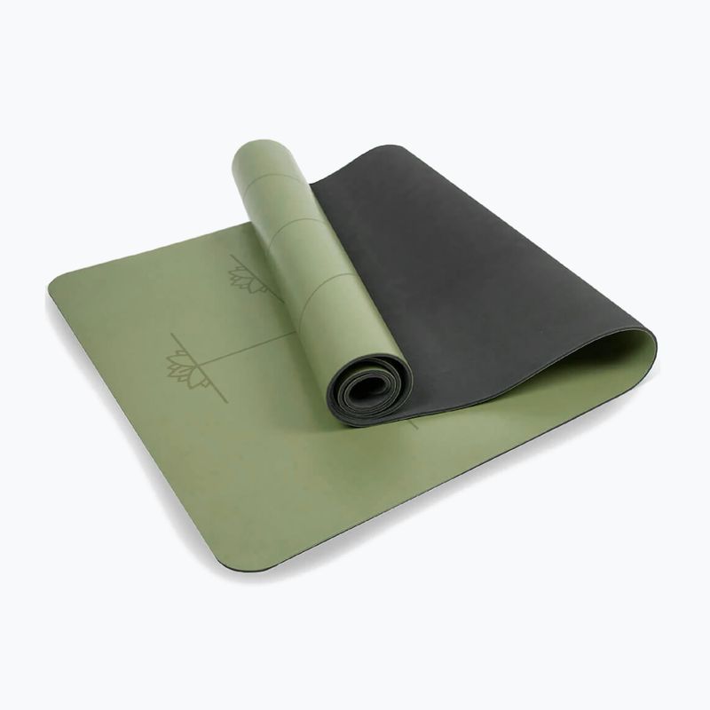 Постелка за йога Myga Alignment XL 6 mm green 2