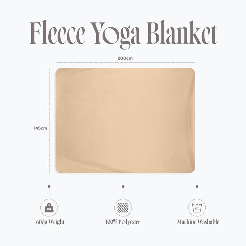 Одеяло за йога Myga Fleece sand 10