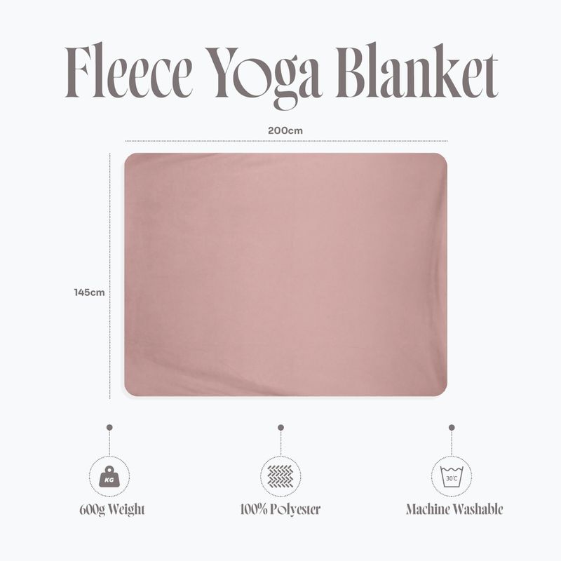 Одеяло за йога Myga Fleece blush 10