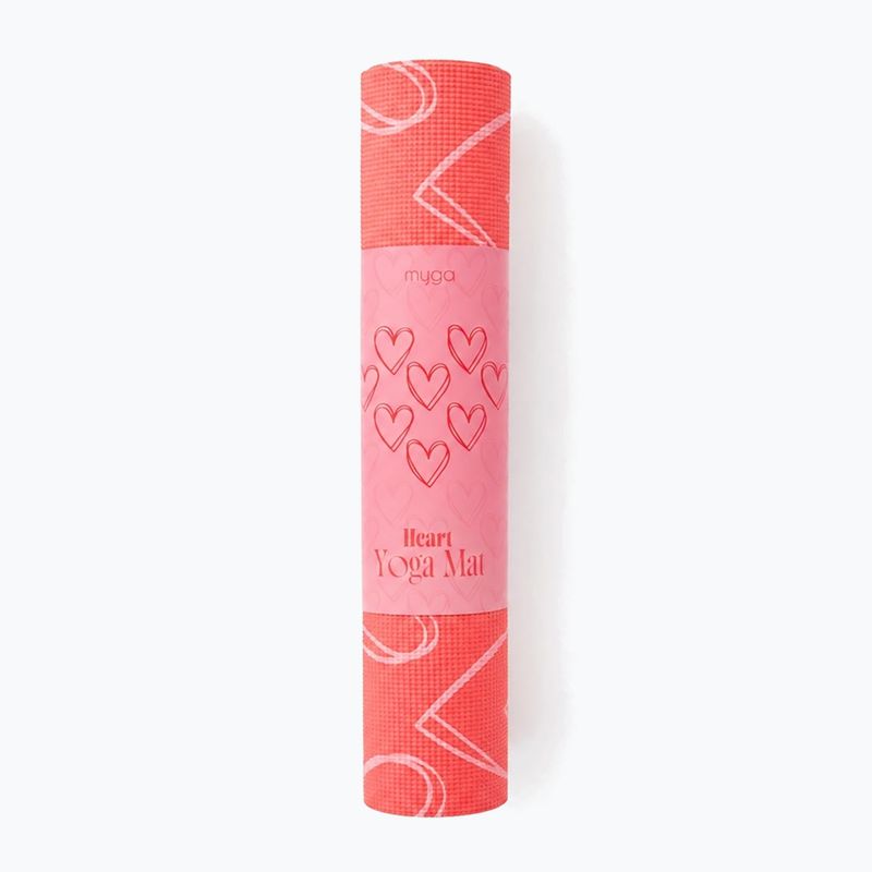 Постелка за йога Myga Heart Limited Edition red 4