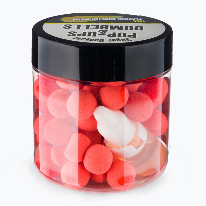 Dynamite Baits Robin Red Fluoro Pop Up 15 мм розови плаващи топчета за шаран ADY040042 2