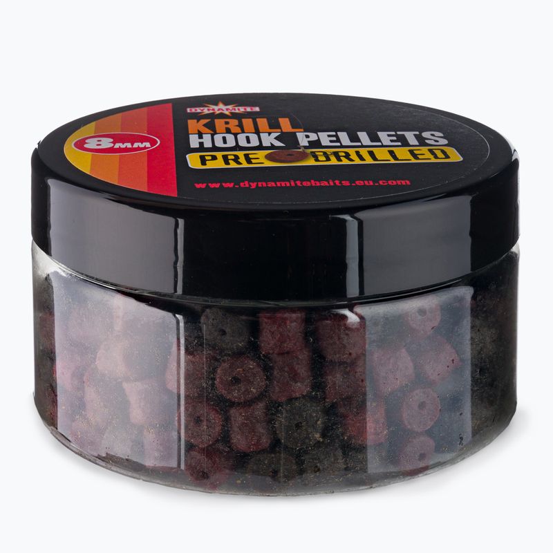 Dynamite Baits Предварително пробити HP Krill кафяво-червени пелети ADY040960