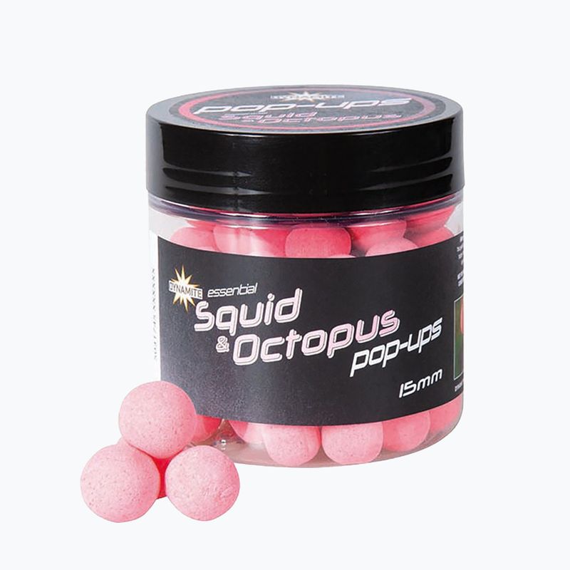 Dynamite Baits Squid Octopus Fluoro Pop Up 15mm pink ADY041611