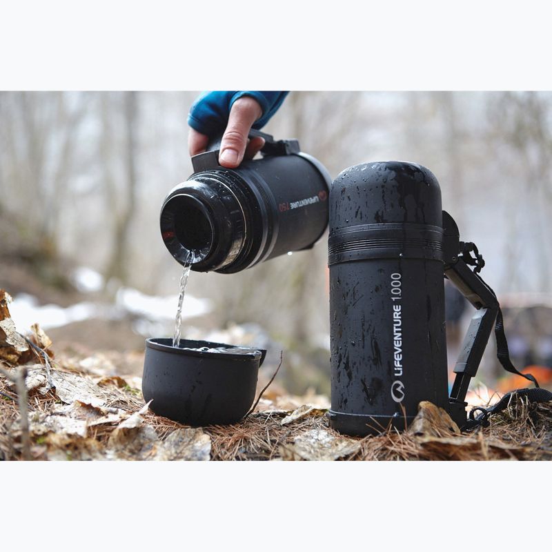 Вакуумна колба Lifeventure TiV Widemouth 800 ml тъмно сива 5