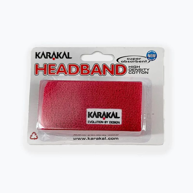 Лента за глава Karakal Headband red