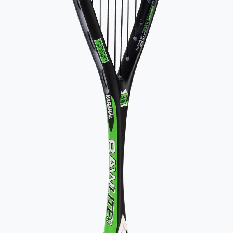 Ракета за скуош Karakal Raw Pro Lite 2.0 черно-зелена KS21001 4