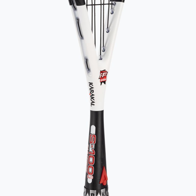 Ракета за скуош Karakal S-100 FF 2.0 черно-бяла KS22004 4