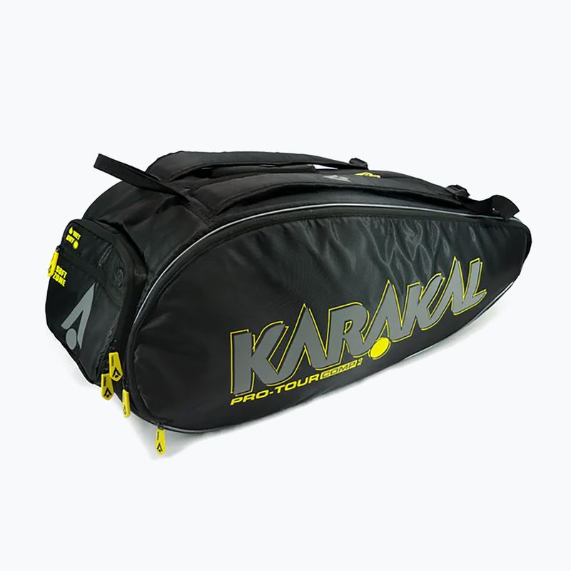 Чанта за скуош Karakal Pro Tour Comp 2.0 black/yellow 2