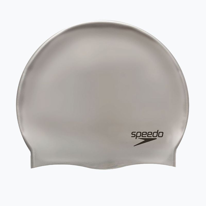 Speedo Обикновена плоска силиконова капачка сива 8-7099 2