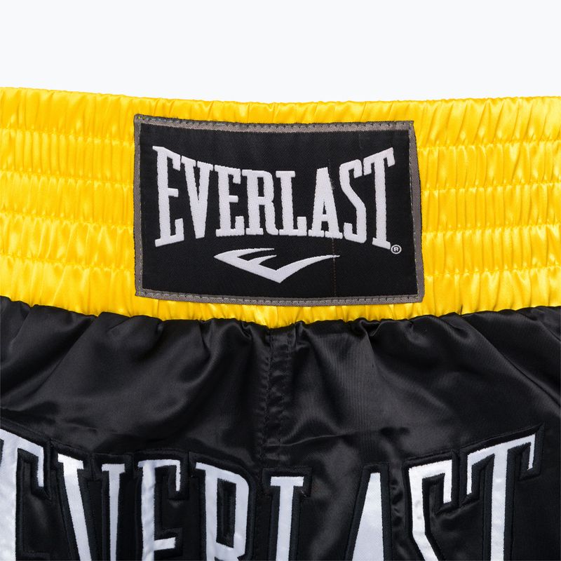 Everlast Тренировъчни шорти за муай тай в черно и златно EM6 3