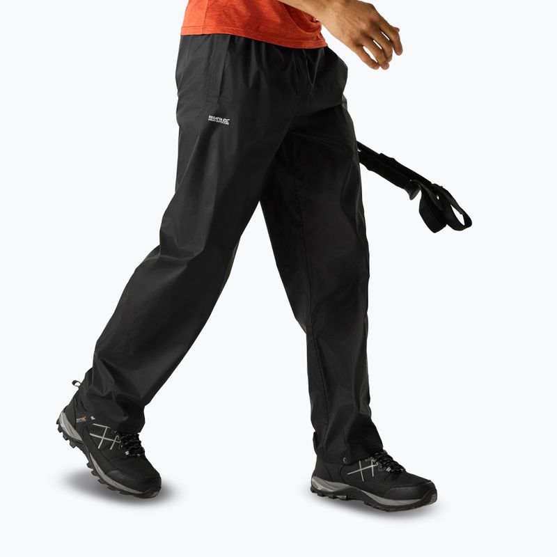 Мъжки туристически панталони REGATTA Pack It Overtrousers black 4