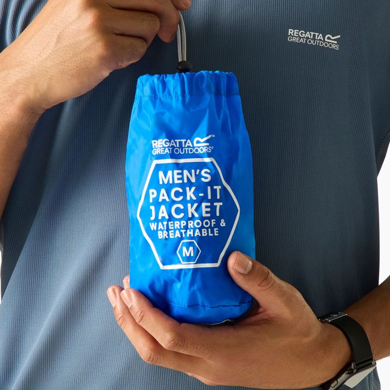 Мъжко яке за дъжд REGATTA Pack-It III oxford blue 6