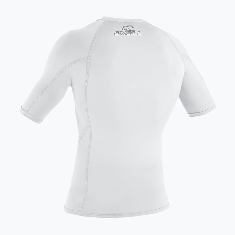 Мъжка тениска за плуване O'Neill Basic Skins Rash Guard white 2