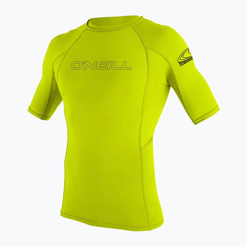 Мъжка тениска за плуване O'Neill Basic Skins Rash Guard lime