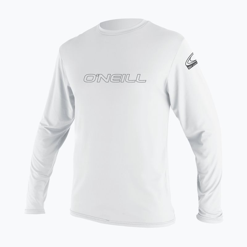 Мъжка блуза с дълъг ръкав за плуване O'Neill Basic Skins Sun Shirt white