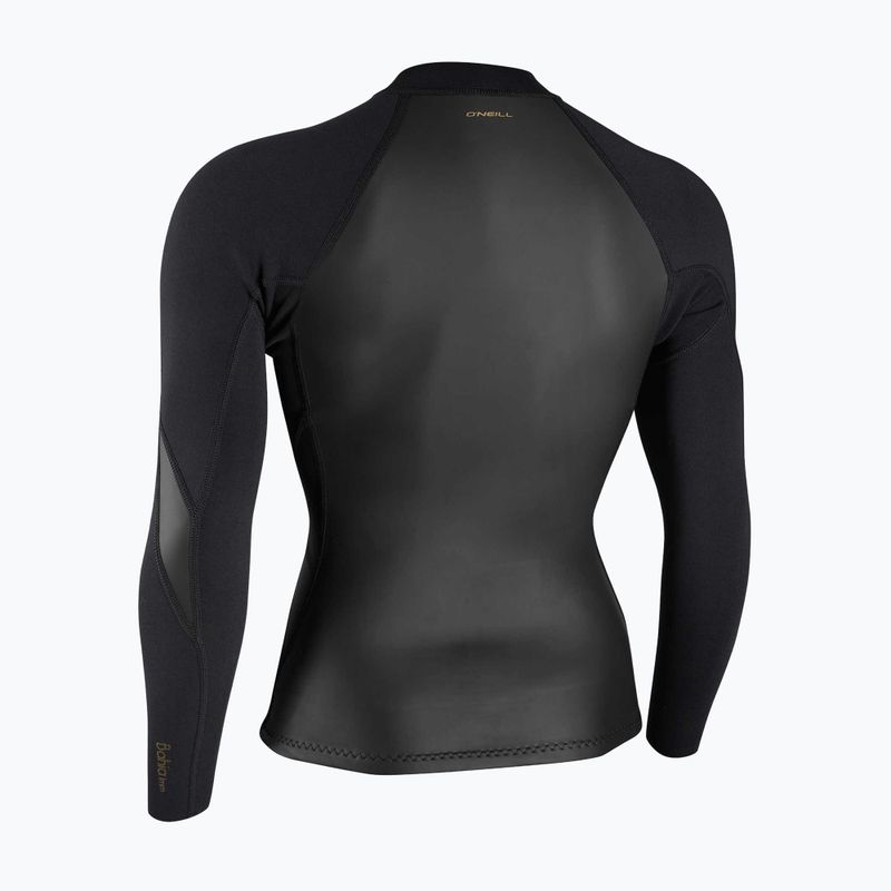 Дамски неопрен за плуване O'Neill Bahia 1/0.5mm Full-Zip Jacket glide black/black/black 2