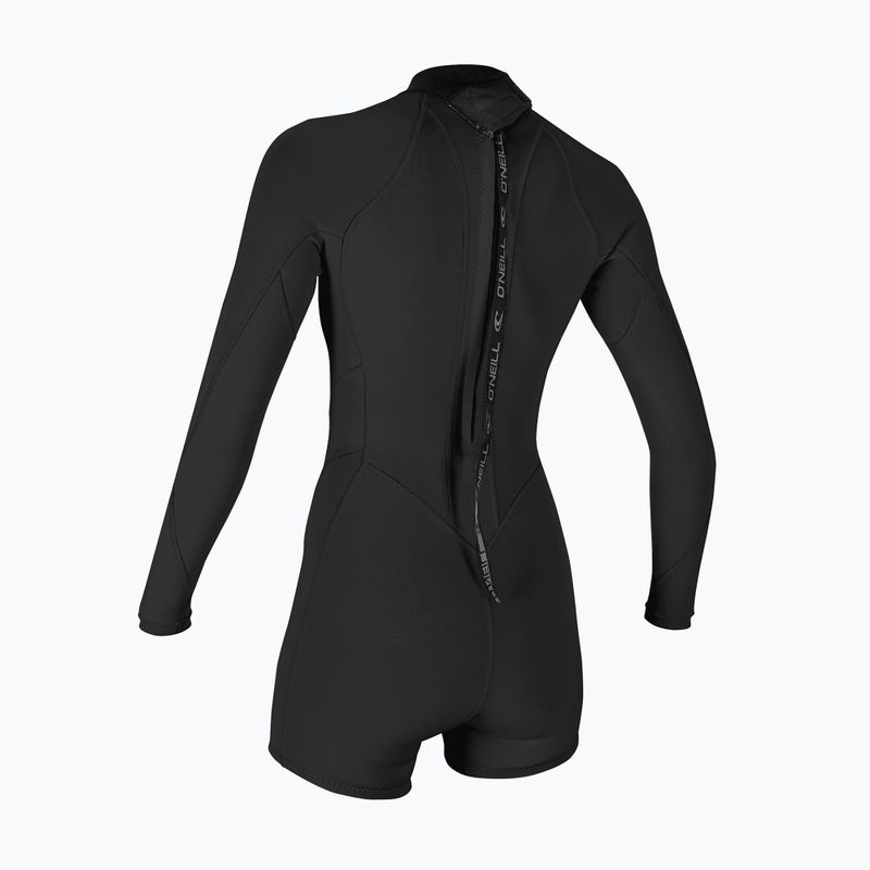 Дамски неопренов костюм за плуване O'Neill Bahia 2/1 mm Back Zip Spring black/black/black 2