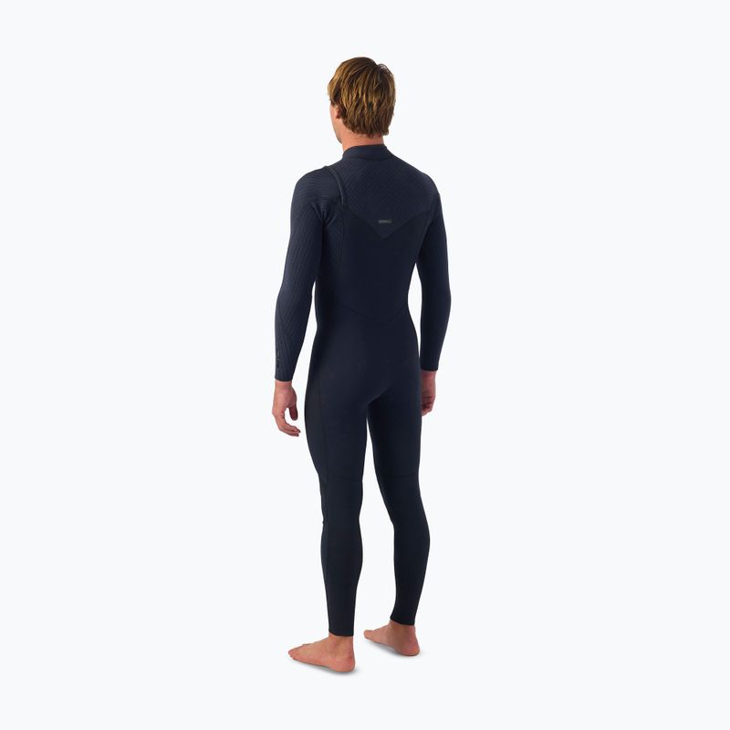 Мъжки неопреннов костюм за плуване O'Neill Hyperfreak 5/4+ mm Chest Zip Full black/black 4