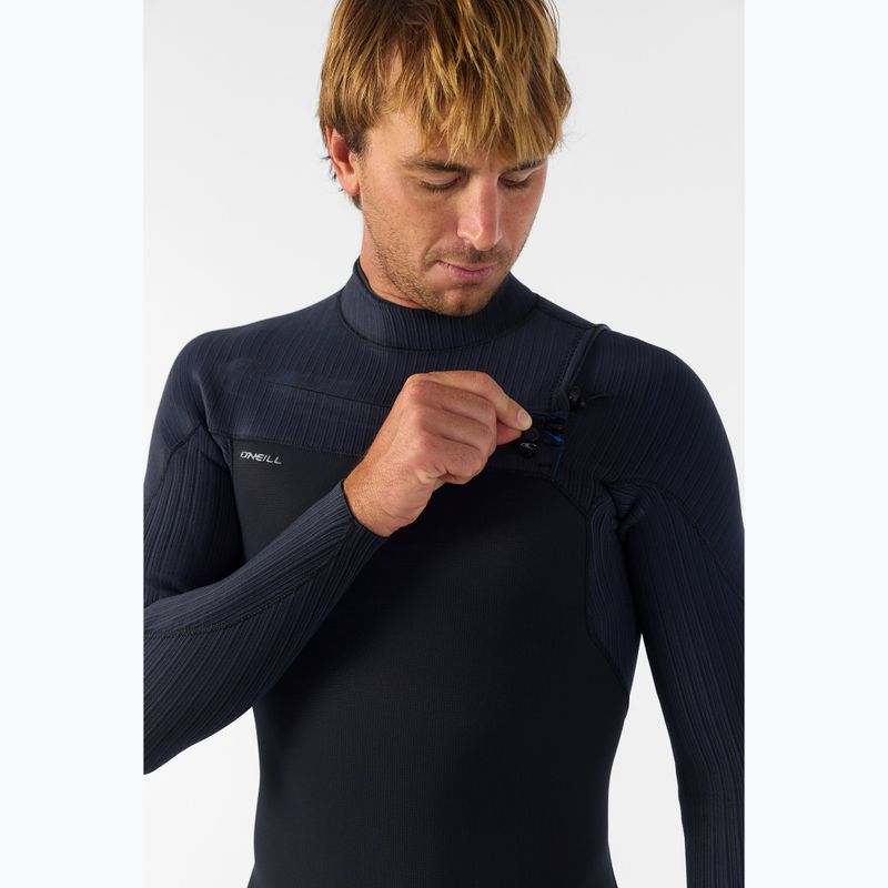 Мъжки неопреннов костюм за плуване O'Neill Hyperfreak 5/4+ mm Chest Zip Full black/black 5