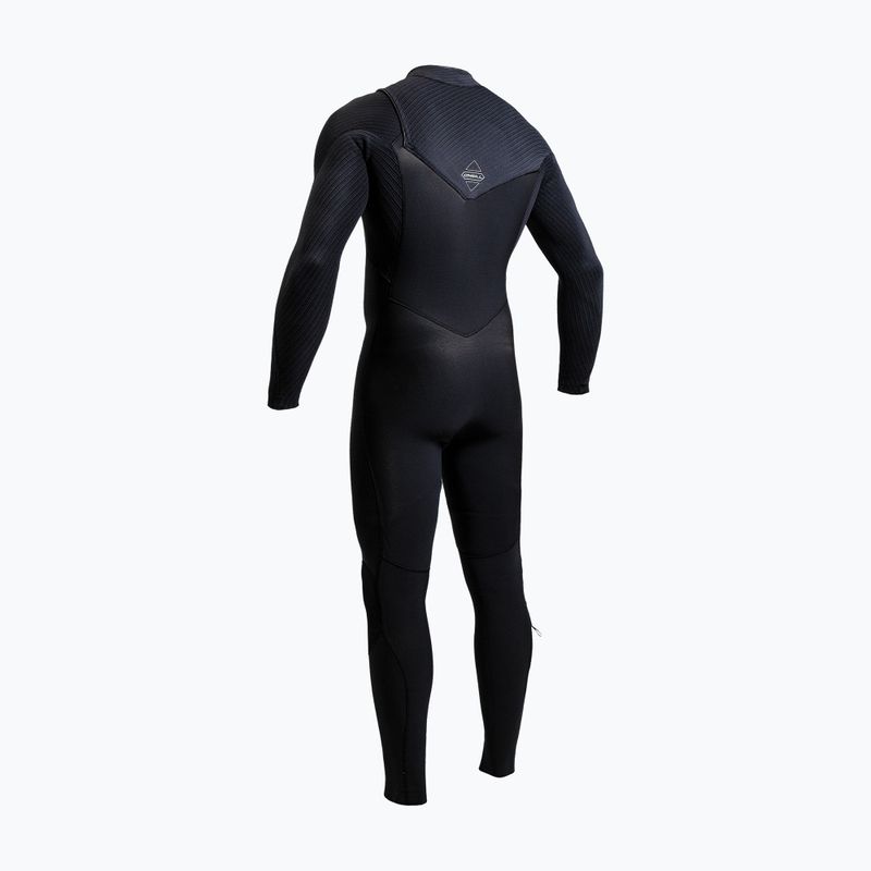 Мъжки неопреннов костюм за плуване O'Neill Hyperfreak 5/4+ mm Chest Zip Full black/black 10