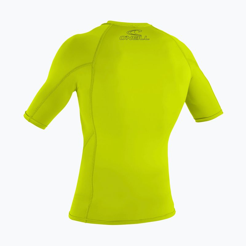 Детска тениска за плуване O'Neill Youth Basic Skins Rash Guard lime 2