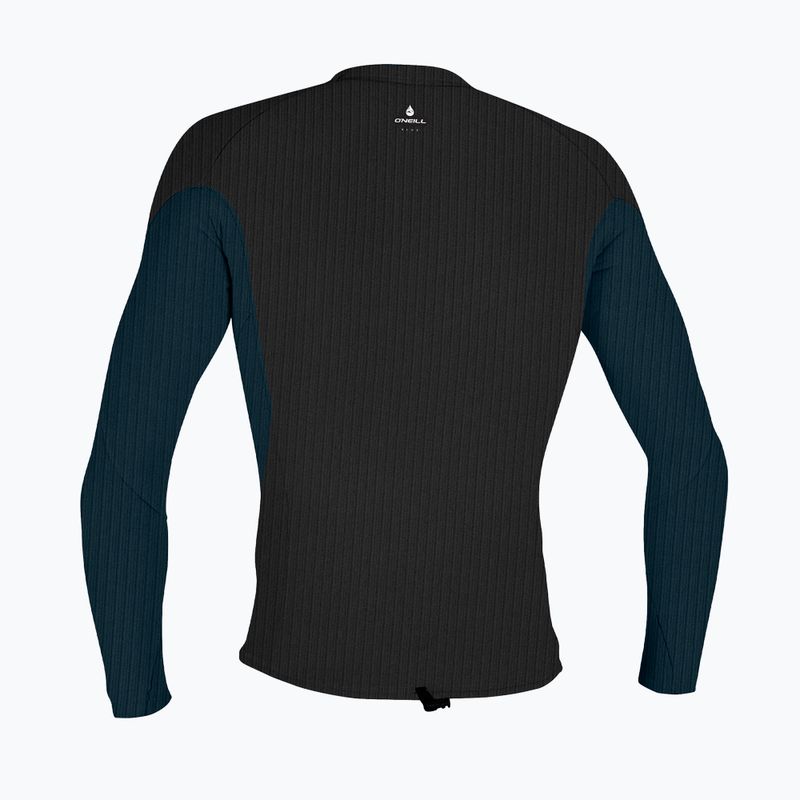 Мъжки неопренов топ O'Neill Hyperfreak Comp-X 2 mm L/S Top black/cadet blue 2