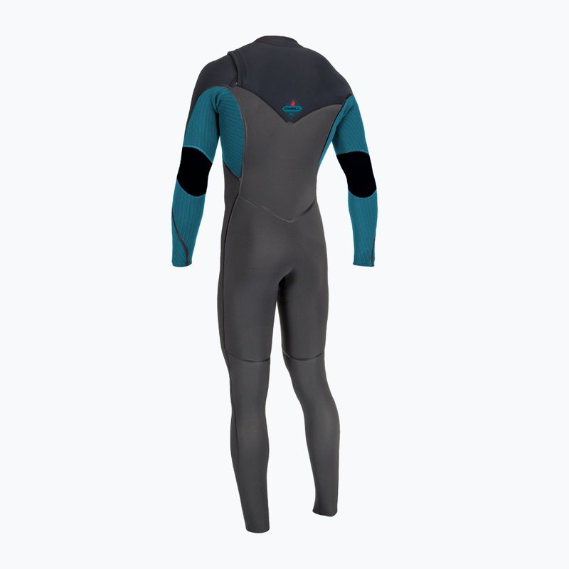 O'Neill Hyperfreak Fire 5/4+ Chest Zip Full midnight/black/tidepool детска пяна за плуване 2