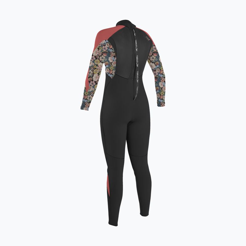 Детски неопренов костюм O'Neill Girls Epic 4/3 Back Zip Full black/twiggy/tea rose 2